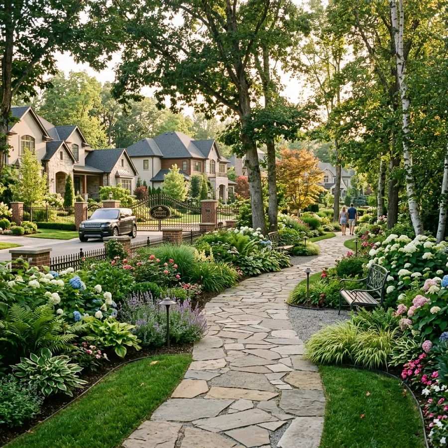 Ramky Fortuna Whitefield landscaped gardens and walkways